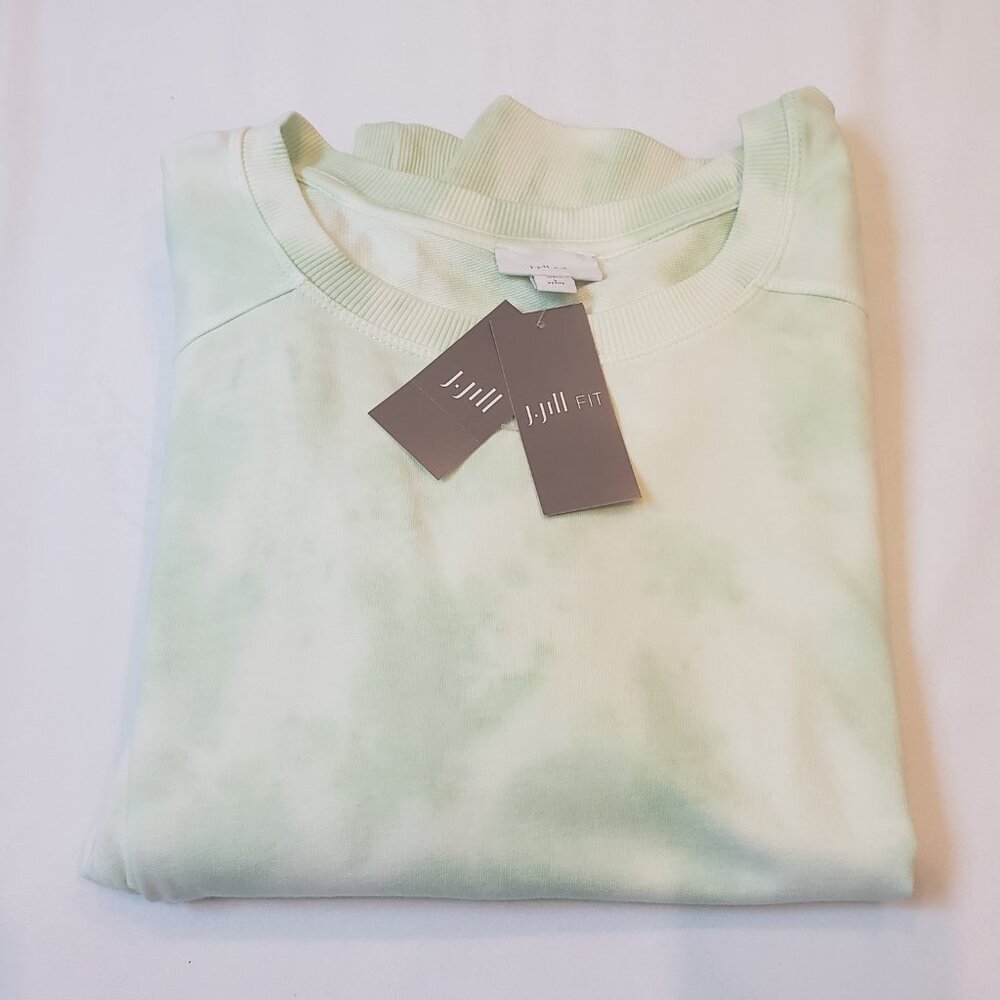 J. Jill Fit Lime Zest Modal Blend Long Sleeve Athleisure Sweatshirt Gift Ready